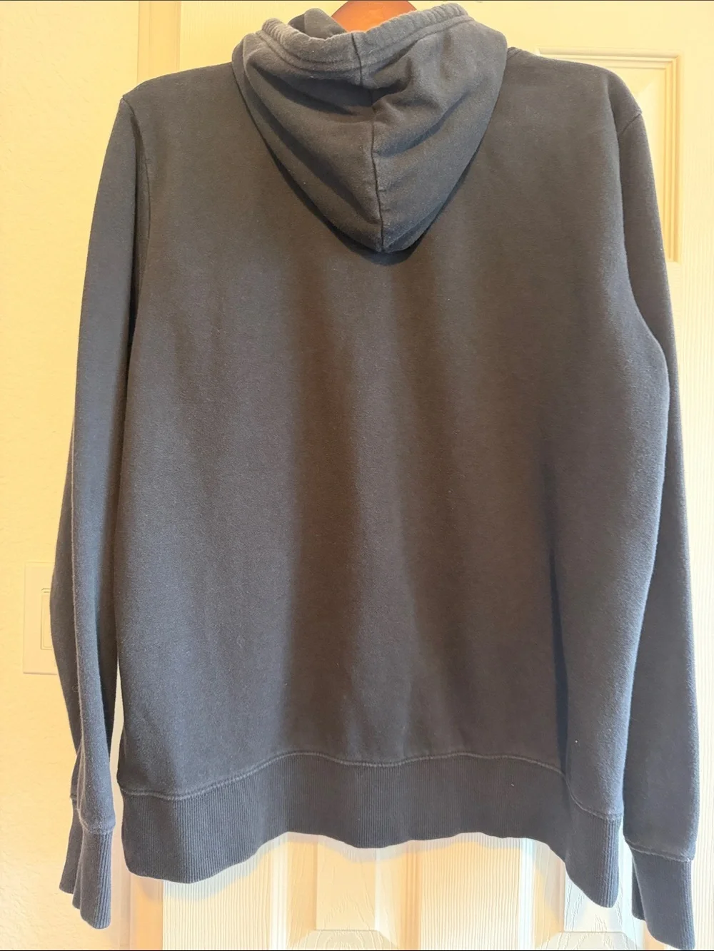 The North Face Charcoal Hoodie with White Logo